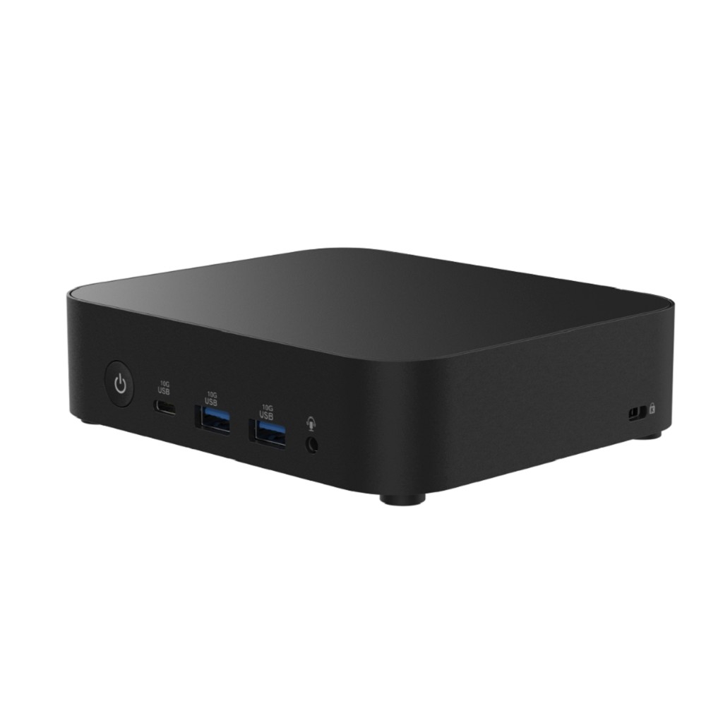 платформа для ПК/ Nettop ASUS NUC Model: NUC14MNK, Intel® Processor N150, 1xDDR5-4800 SO-DIMM supp., Intel® Graphics, Wi-Fi 6E AX211 (Gig+), BT v5.3, 3xUSB 3.2 Gen2, 1xUSB 2.0, 1xUSB 3.2 Gen2 Type-C + 1xType-C w/ DP 1.4, 1xHDMI 2.1, 1xRJ45 LAN, 1xDC-in, Supp: 128GB~2TB M.2 2280 NVMe™ PCIe® 3.0 x 4 SSD or 128GB~2TB M.2 2242 SATA SSD, 19VDC, 3.42A, 65W Adapter, ASUS LOGO, W/O OS, Black