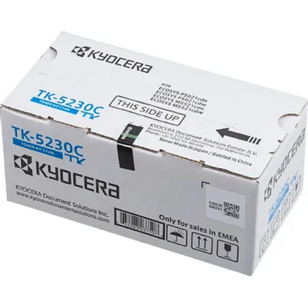 Картридж лазерный Kyocera TK-5230C для Kyocera P5021cdn/cdw/M5521cdn/cdw, голубой, 2200 стр.