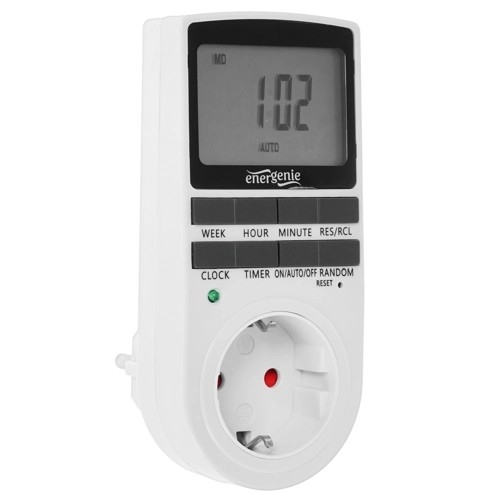 Energenie Таймер электрический  EG-SST-01 (LCD-дисплей 2,3?),  белый