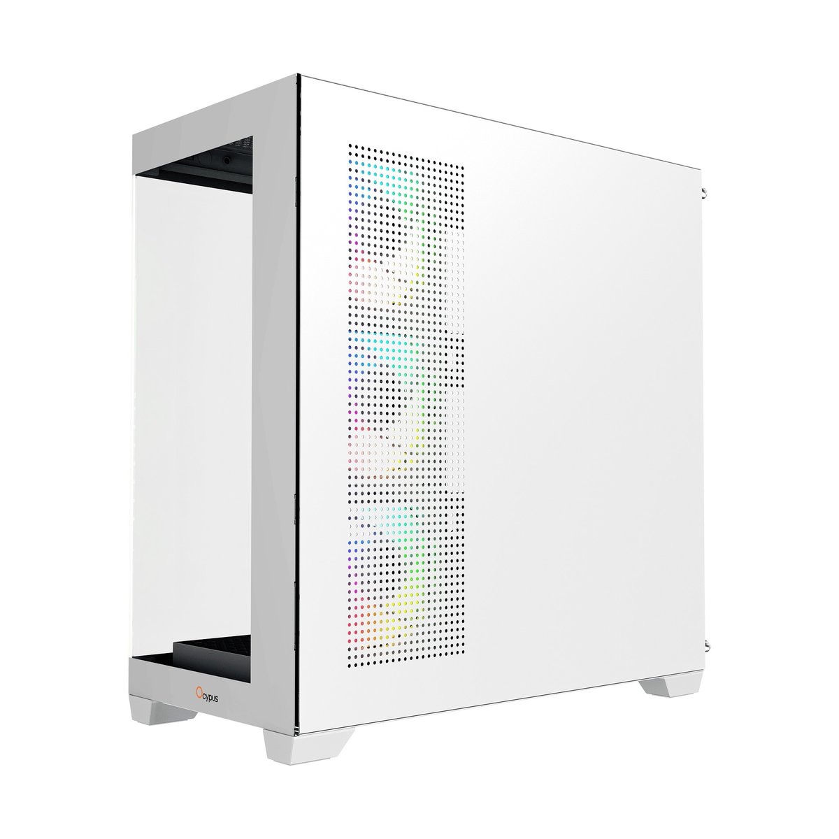 Case Ocypus Gamma C72 WH ARGB  ATX / win / white / 4 ARGB fans / no PSU / Tempered Glass