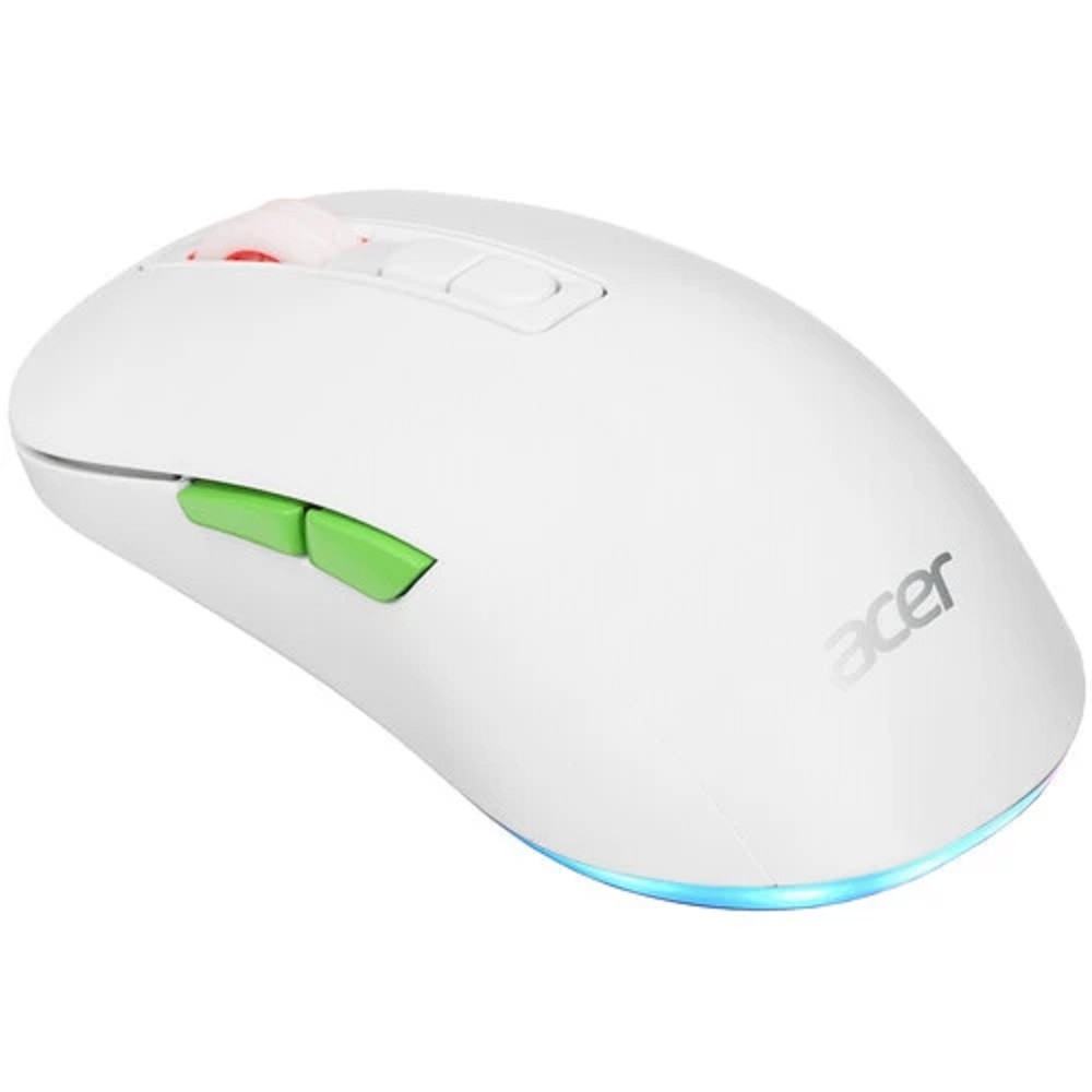 Acer OMR311 [ZL.MCECC.034] белая оптическая 2400dpi cordless BT/Radio USB for gamer