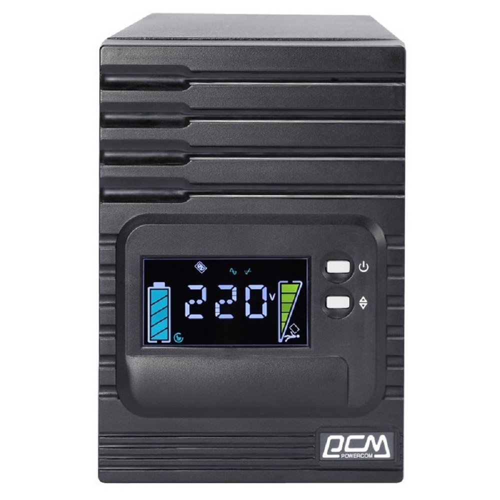 PowerCom Smart King Pro+ SPT-1000-II LCD ИБП {Line-Interactive, 1000 ВА / 800 Вт, Tower, 8xC13 с резервным питанием, USB, SNMPslot} (1152559)