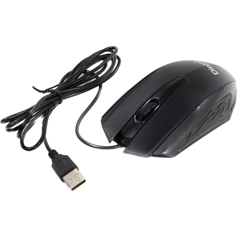 Мышь проводная Dialog Comfort MOС-19U черный, 1200 dpi, USB, кнопки - 3