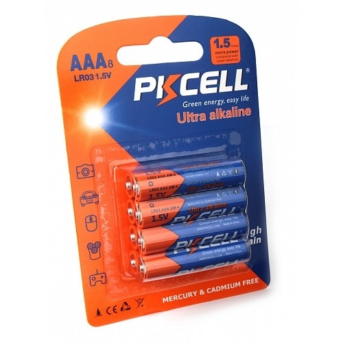 LR03-8B Щелочной/алкалиновый элемент питания PKCELL LR03-8B тип - AAA 8 шт в блистере