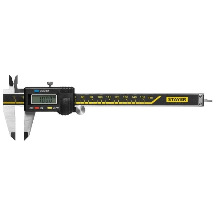 Штангенциркуль STAYER 34410-150 PROFESSIONALэлектронный, шаг измерения 0,01мм, 150мм