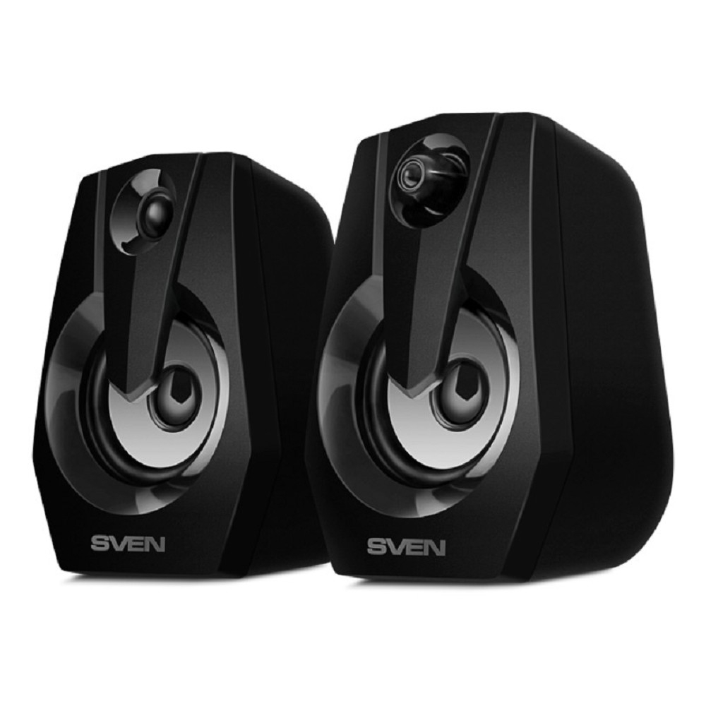Колонки Sven 370,  2.0,  черный [sv-020552]
