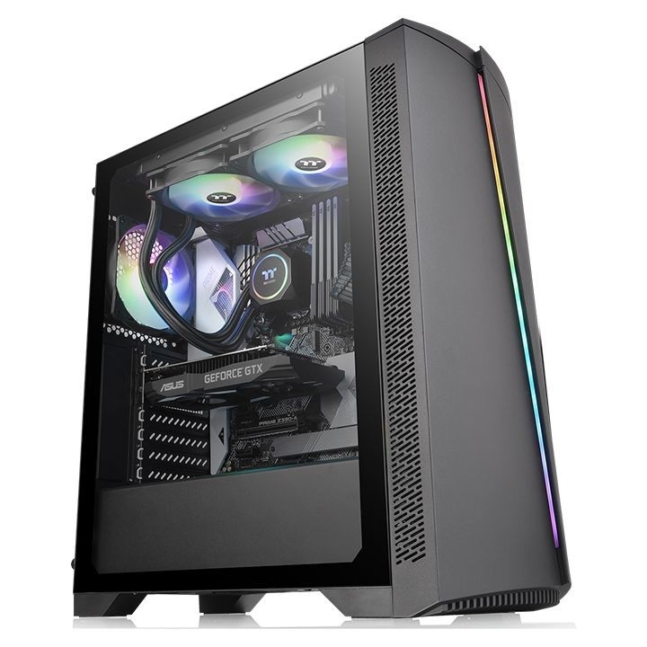 Корпус Thermaltake H350 TG RGB черный без БП ATX 5x120mm 4x140mm 1x200mm 2xUSB2.0 1xUSB3.0 audio bott PSU [CA-1R9-00M1WN-00]