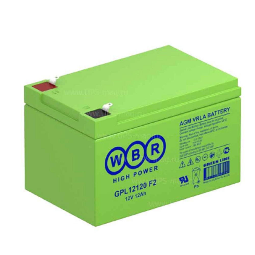 WBR Батарея GPL12120 F2 (12V/12Ah)