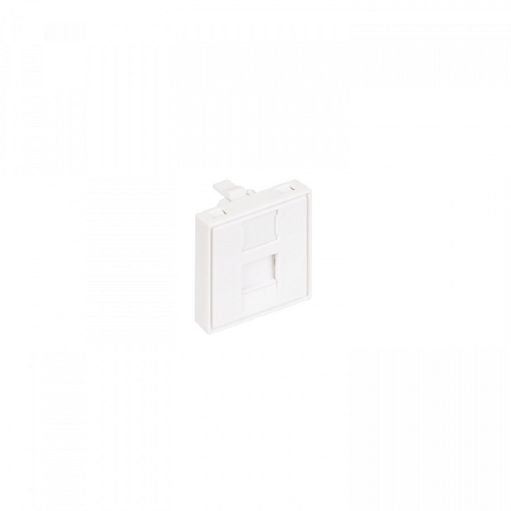 NTSS Лицевая панель NTSS PREMIUM для розеточных модулей типа Keystone 45x45 со шторкой NTSS-LP-PM-SIP-45X45-WT
