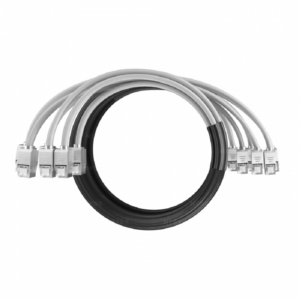 NTSS Кабельная сборка NTSS PREMIUM 6pc, FTP CAT6, оконцована разъемами KEYSTONE RJ45 FTP CAT6, заделка в чулке, вывод 0.6м, длина 3м, LSZH, серый NTSS-PC-PM-6-FTP-RJ45KJ-6-S-0.6-3.0-LSZH-GY