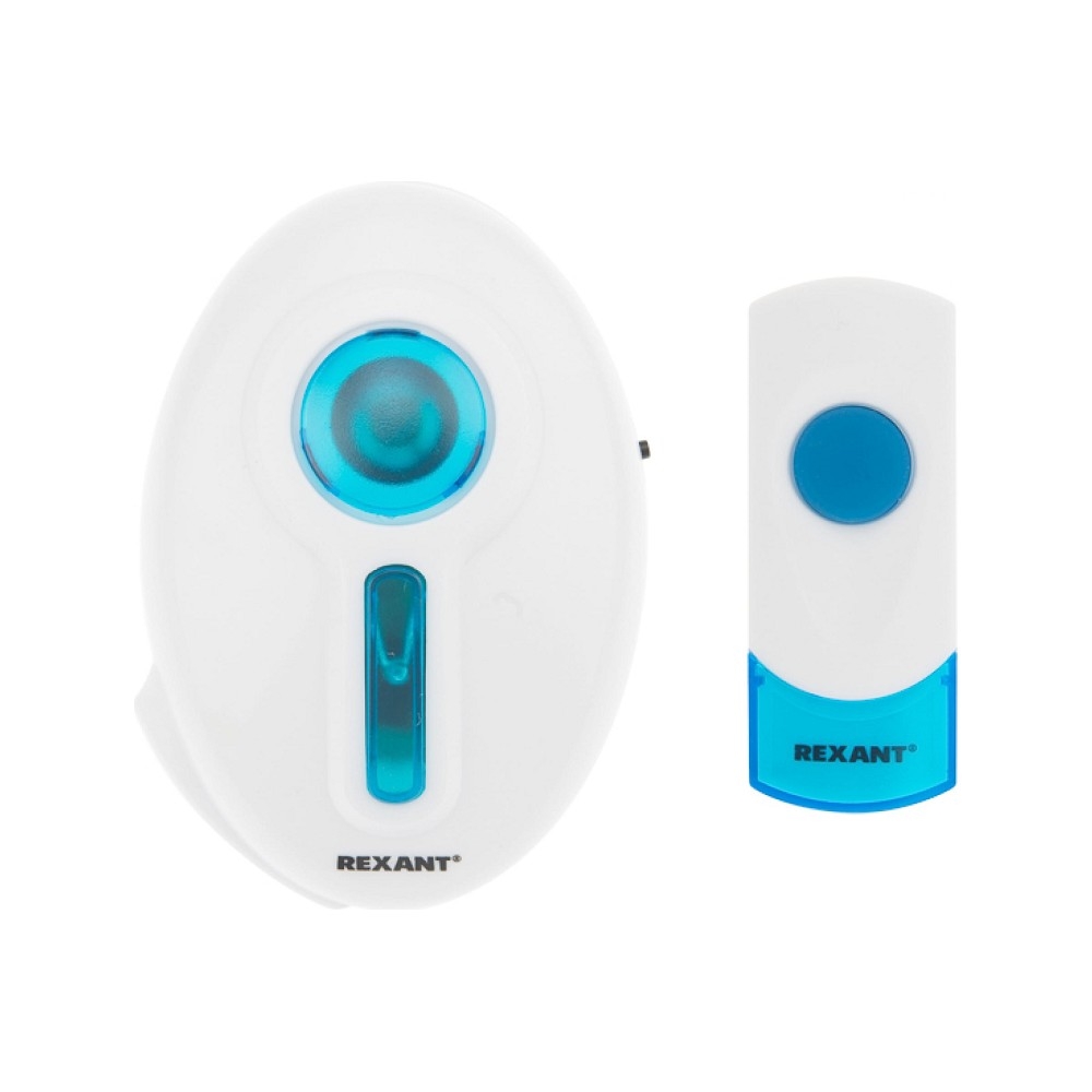 REXANT 73-0060 Беспроводной дверной звонок 220 вольт кнопка IP 44    RX-6