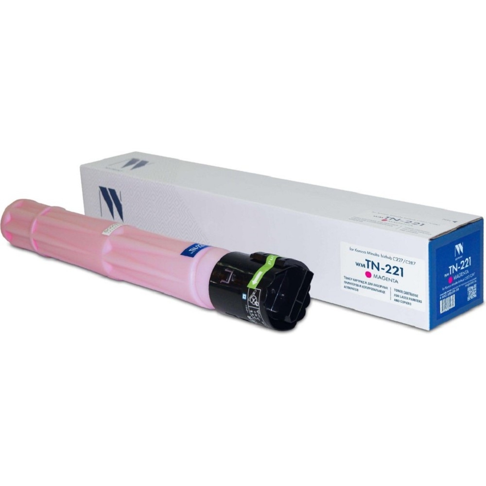 Картридж лазерный NVPrint совместимый NV-TN-221 Magenta для Konica Minolta bizhub C227/C287 (21000k)