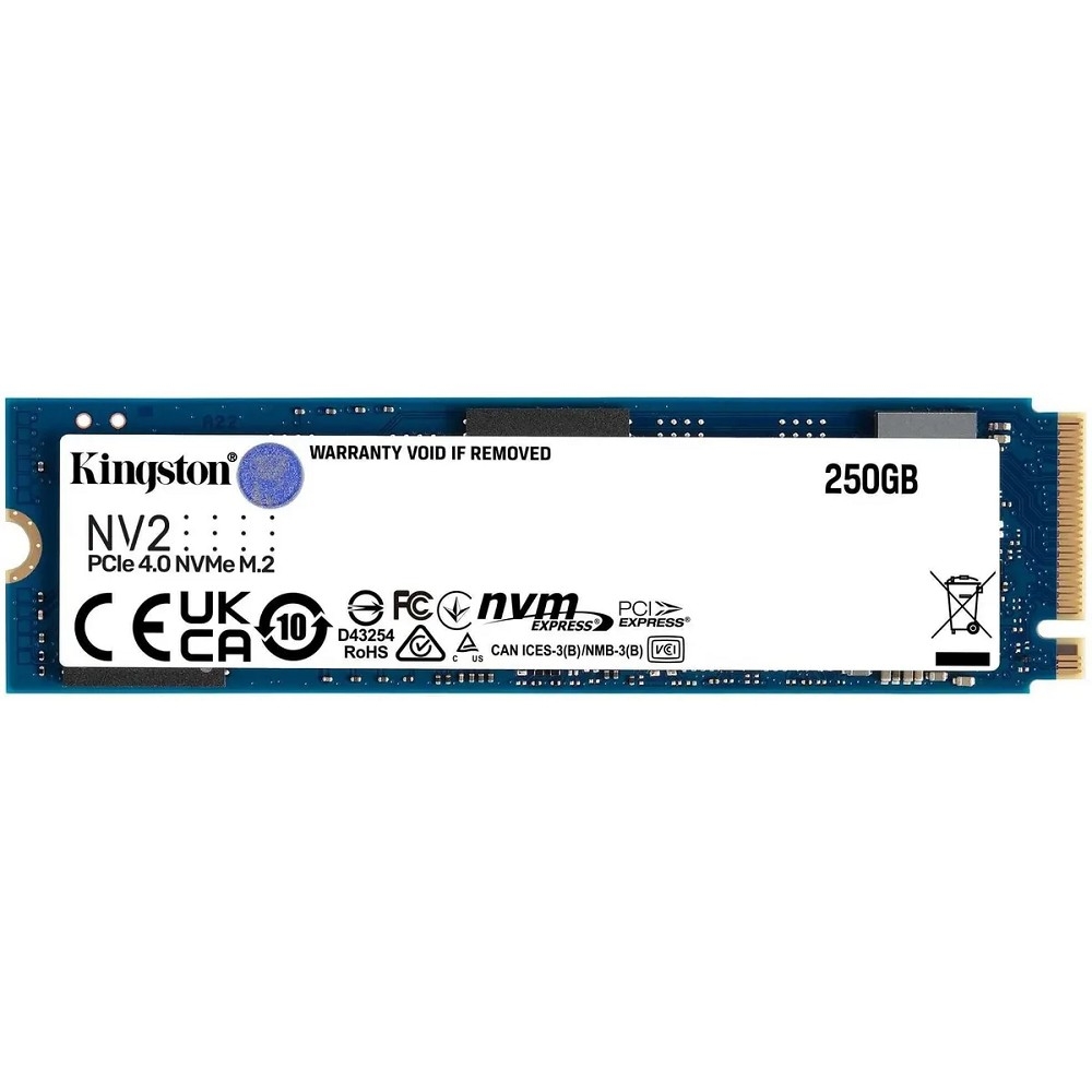 Kingston Жесткий диск SSD M.2 250GB Kingston  SNV2S/250G PCI-E 4.0 x4  R3000/W1300Mb/s Type 2280 80TBW