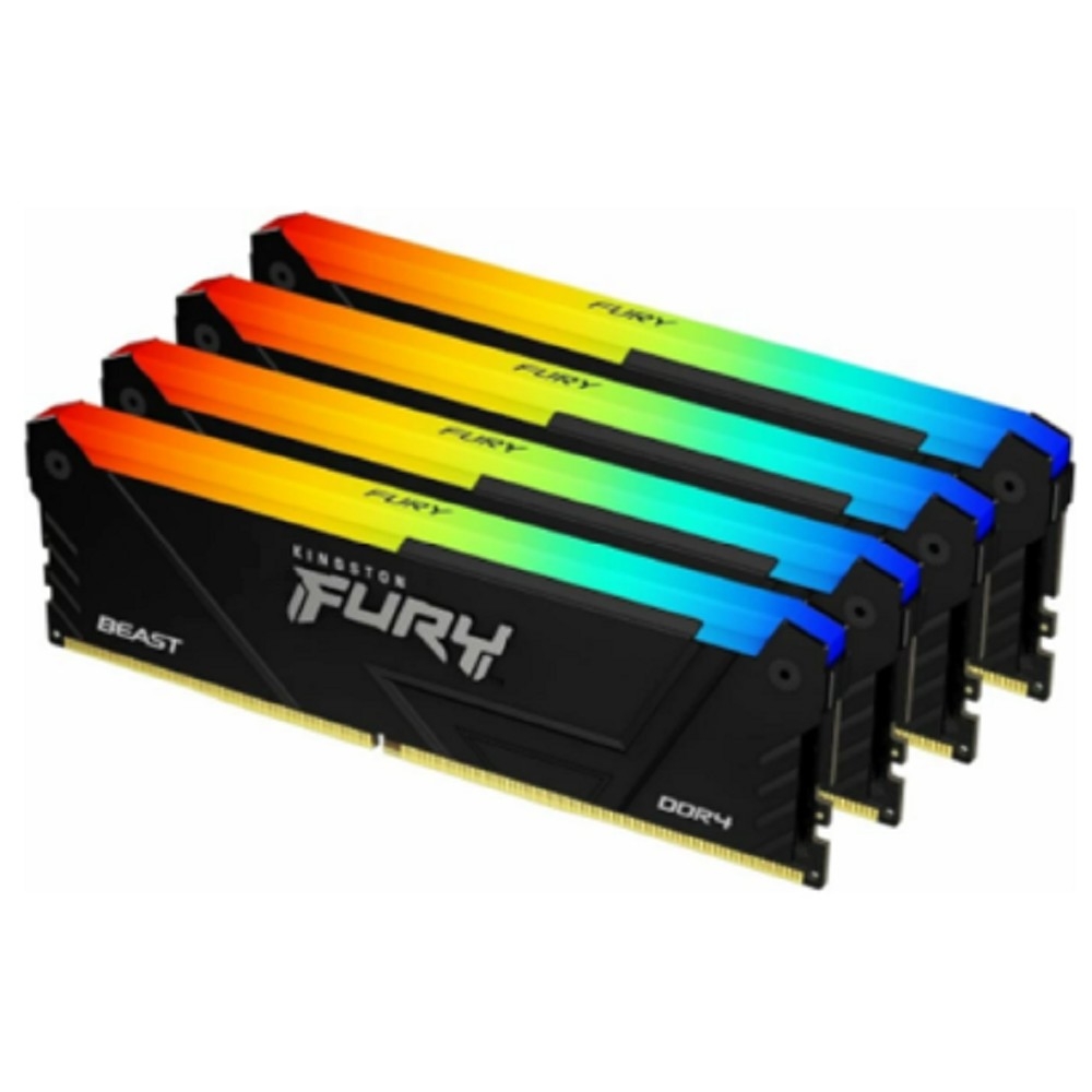 Память Kingston KF436C17BB2AK4/32, DDR4, 4×8 ГБ, 3600 МГц, Fury Beast RGB