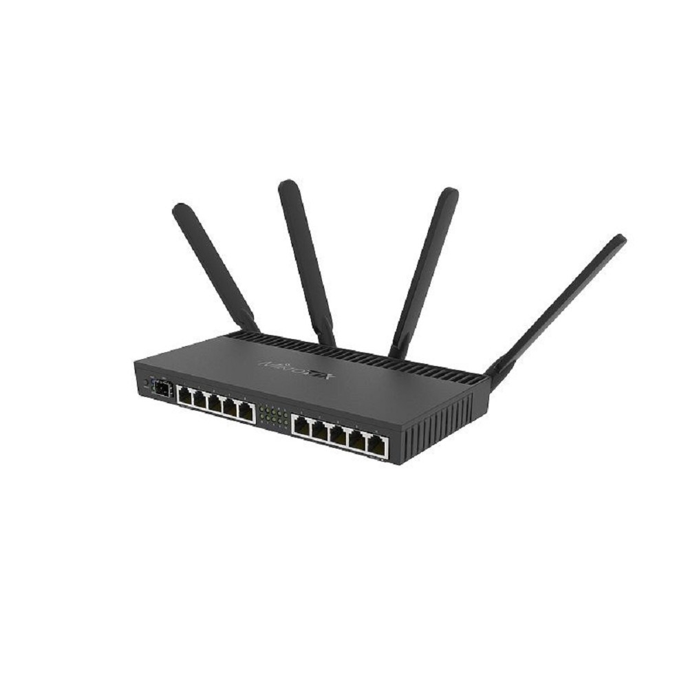 MikroTik RB4011iGS+5HacQ2HnD-IN Маршрутизатор беспроводной,  1.4ГГц, 4 ядра, 1GB RAM, 512MB NAND, 10x 10/100/1000 LAN, 1 SFP+, 2,4Ghz/5Ghz, 802.11a/b/g/n/ac