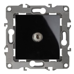 Эра Б0014710 12-3101-06 Розетка TV одиночная, Эра12, чёрный