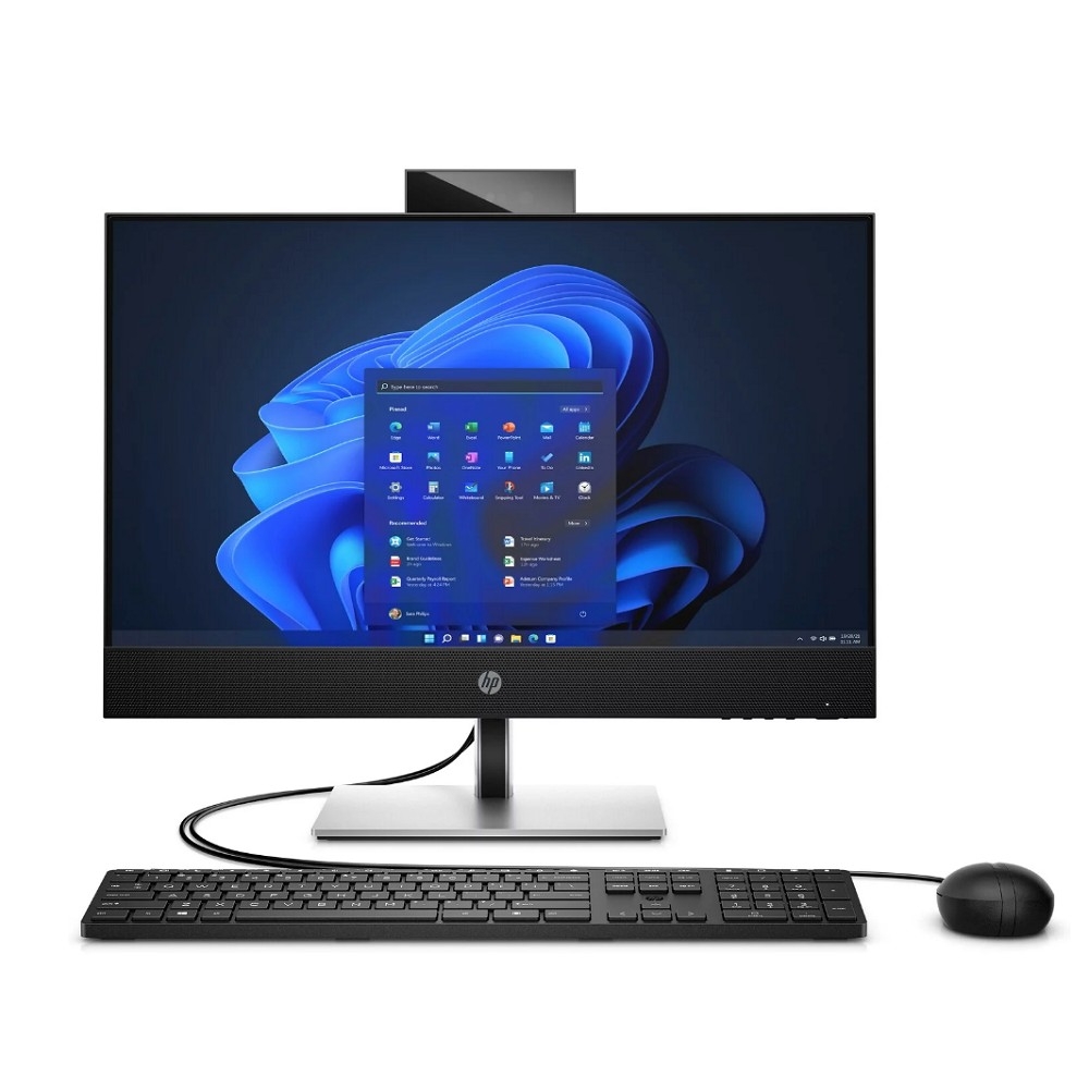 Моноблок HP ProOne 440 G9 23.8" Full HD i7 13700T (1.4) 16Gb SSD512Gb UHDG 770 FreeDOS GbitEth WiFi BT 120W клавиатура мышь Cam черный 1920x1080