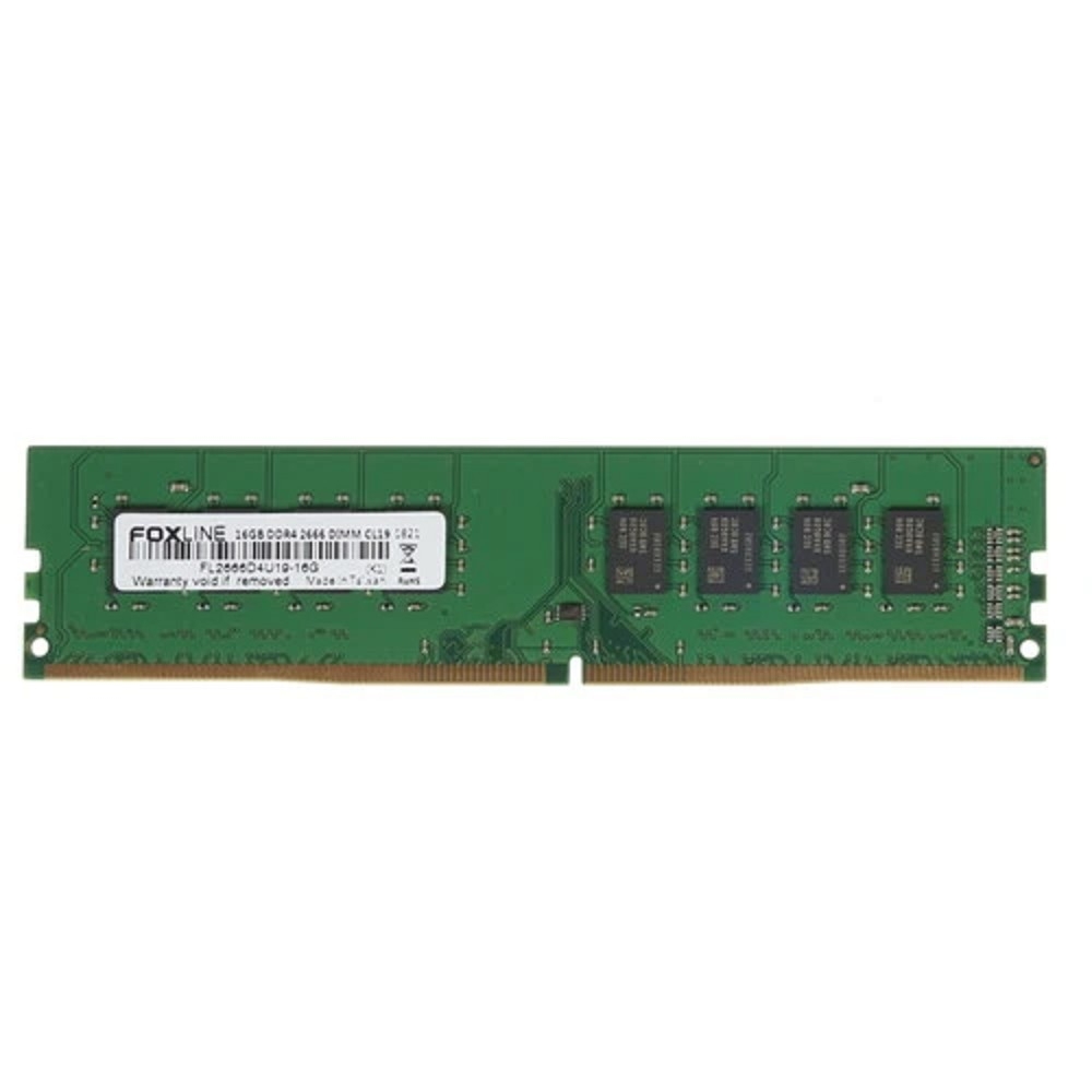 Foxline DDR4 DIMM 16GB FL2666D4U19-16G PC4-21300, 2666MHz
