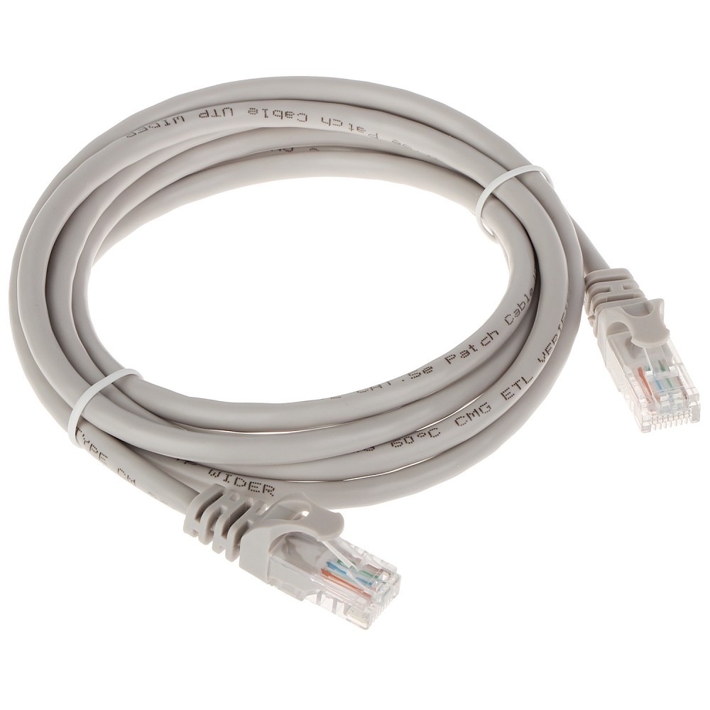 Патч-корд Bion [BPC-U5E101-15M] U/UTP, Cat.5e, AWG 26 (7/0,16мм), CCA, многожильный, PVC, 15м, серый