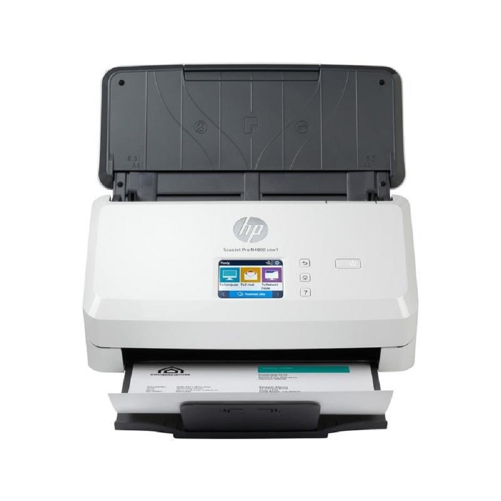 Сканер HP ScanJet Pro N4000 snw1 (CIS, A4, 600 dpi, Ethernet 10/100Base-TX, USB 3.0, Wi-Fi, ADF 50 sheets, Duplex, 40 ppm/80 ipm)