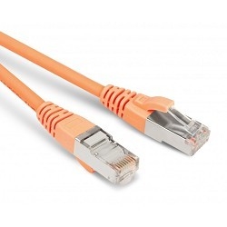 Hyperline PC-LPM-STP-RJ45-RJ45-C6-1M-LSZH-OR Патч-корд F/UTP, экранированный, Cat.6, LSZH, 1 м, оранжевый