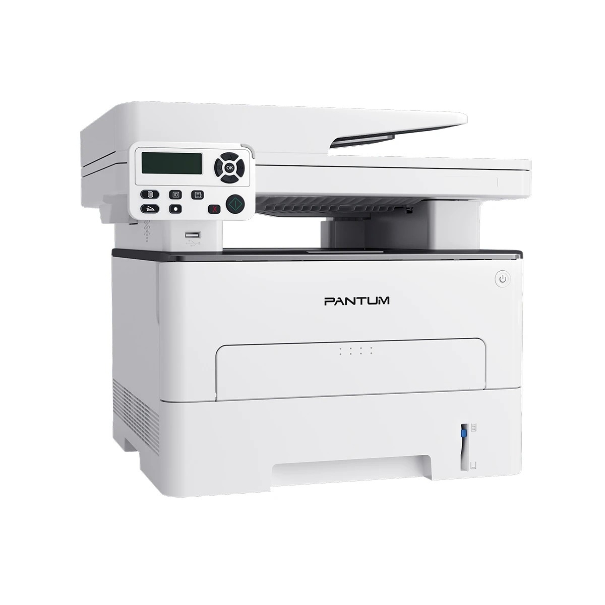 МФУ лазерное Pantum M7108DN, P/C/S, Mono laser, A4, 33 ppm, 1200x1200 dpi, 256 MB RAM, PCL/PS, Duplex, ADF50, paper tray 250 pages, USB, LAN, start. cartridge 6000 pages, проектная модель