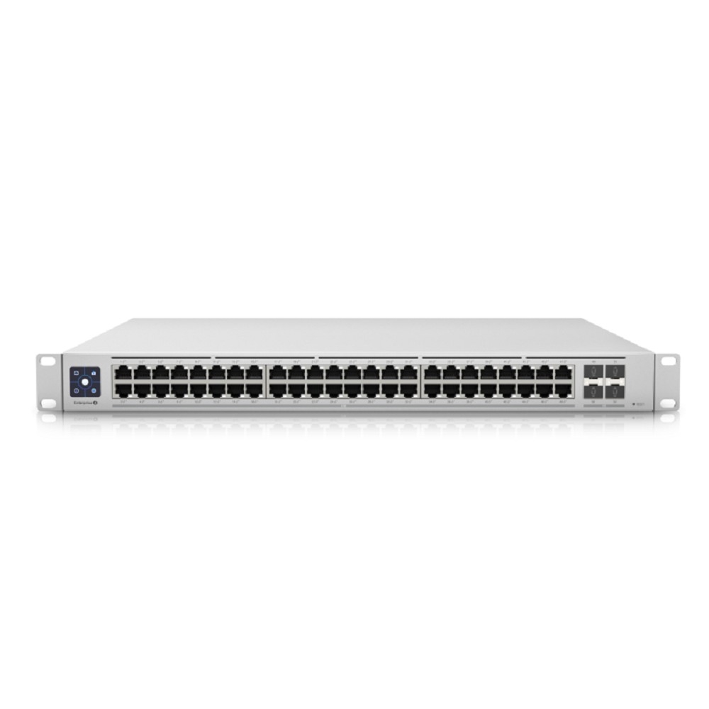 UBIQUITI USW-Enterprise-48-PoE PoE-коммутатор в стойку, 48х 2.5G RJ45, 4х 10G SFP+, раздача 720 Вт