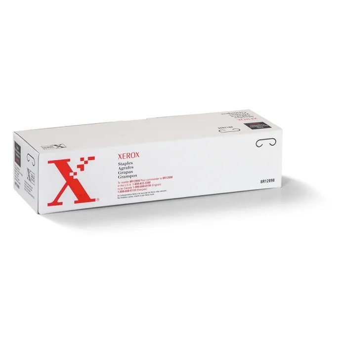 008R12898 - Скрепки (refill), Xerox, 008R12898, Для степлирования до 100 листов, Совместимость: Высокопроизводительный финишер / Высокопроизводительный финишер-брошюровщик для Xerox AltaLink B8045/B8055/B8065/B8075/B8090, Количество в упаковке: 3 штуки по 5 000 скрепок (15 000 страниц)