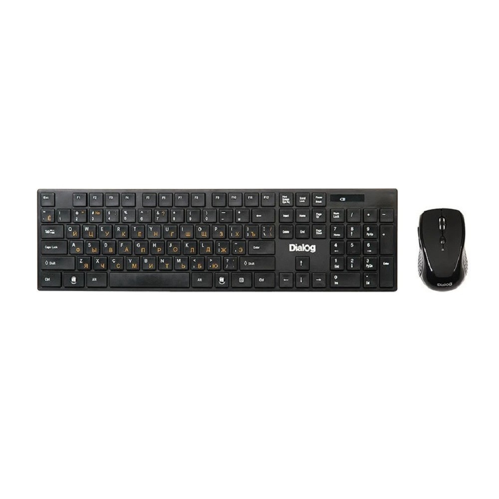 Dialog Клавиатура + мышка KMROP-4030U Pointer RF 2.4G - USB {Беспроводной набор, радиоклавиатура + опт. радиомышь 6D}