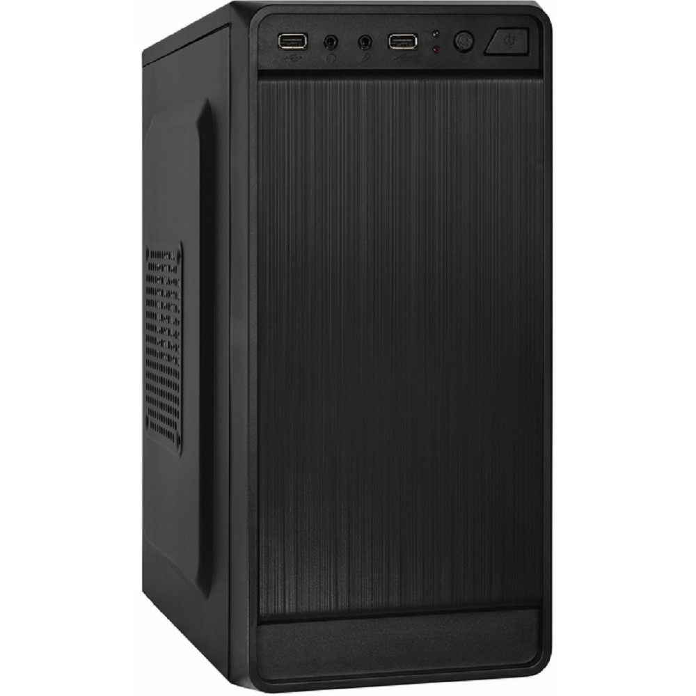 Exegate EX283123RUS Корпус Minitower ExeGate BAA-108 Black, mATX, <AAA350, 80mm>, 2*USB, Audio