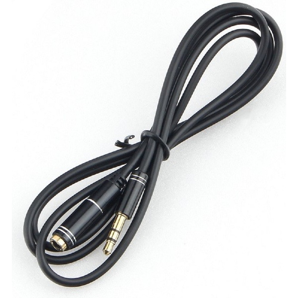 Кабель-удлинитель аудио Cablexpert Jack 3.5(M)/Jack 3.5(F), Mobile, 1м, черный, коробка (CCAB-02-35MF-1MB)