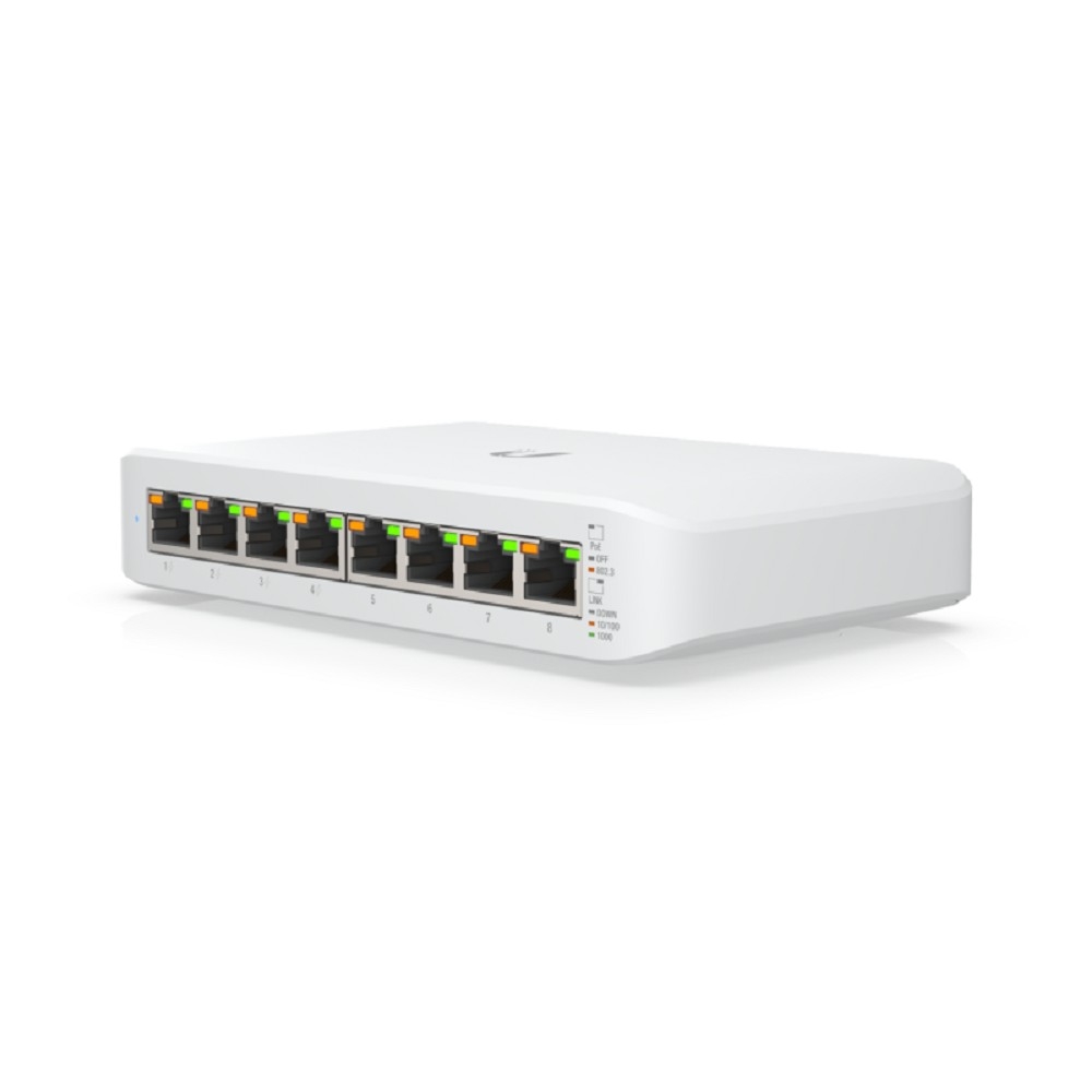 UBIQUITI USW-lite-8-POE PoE-коммутатор, UniFi Switch Lite 8 POE USW-lite-8-POE