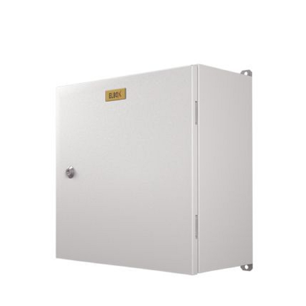 Электрошкаф настенный Elbox - EMW, 6U, высота-300мм, глубина-150 мм, ширина-200 мм, металлическая дверь, сплошные стенки, max-50кг, полезная глубина-135мм, IP66, цвет серый, EMW-300.200.150-1-IP66