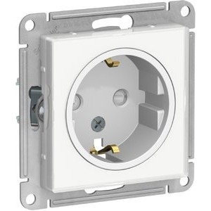 Systeme electric ATN200145 ATLASDESIGN РОЗЕТКА с заземлением со шторками, 16А, механизм, БЕЛЫЙ