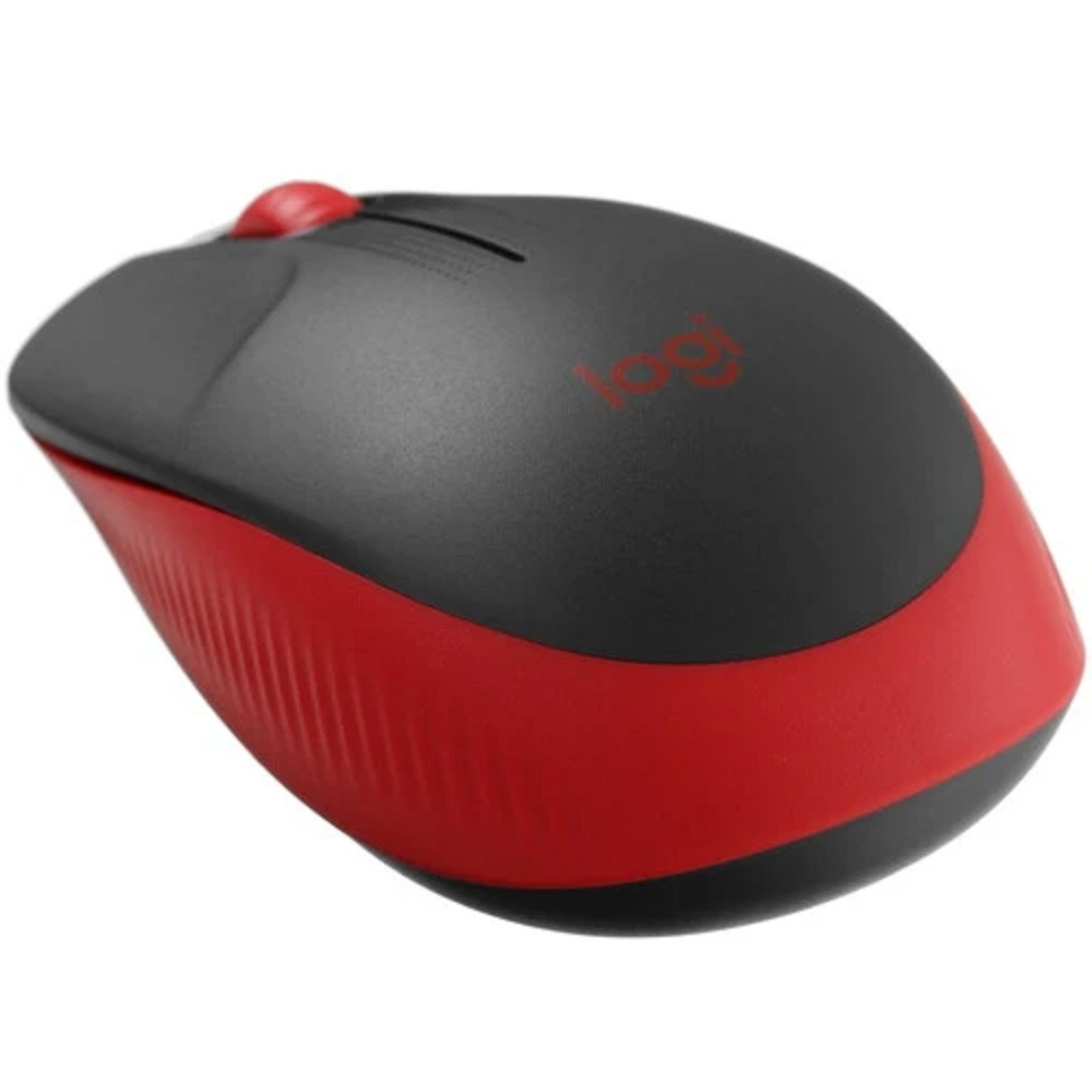 910-005908 Мышь Logitech M190 красный/черный оптическая (1000dpi) беспроводная USB (2but)
