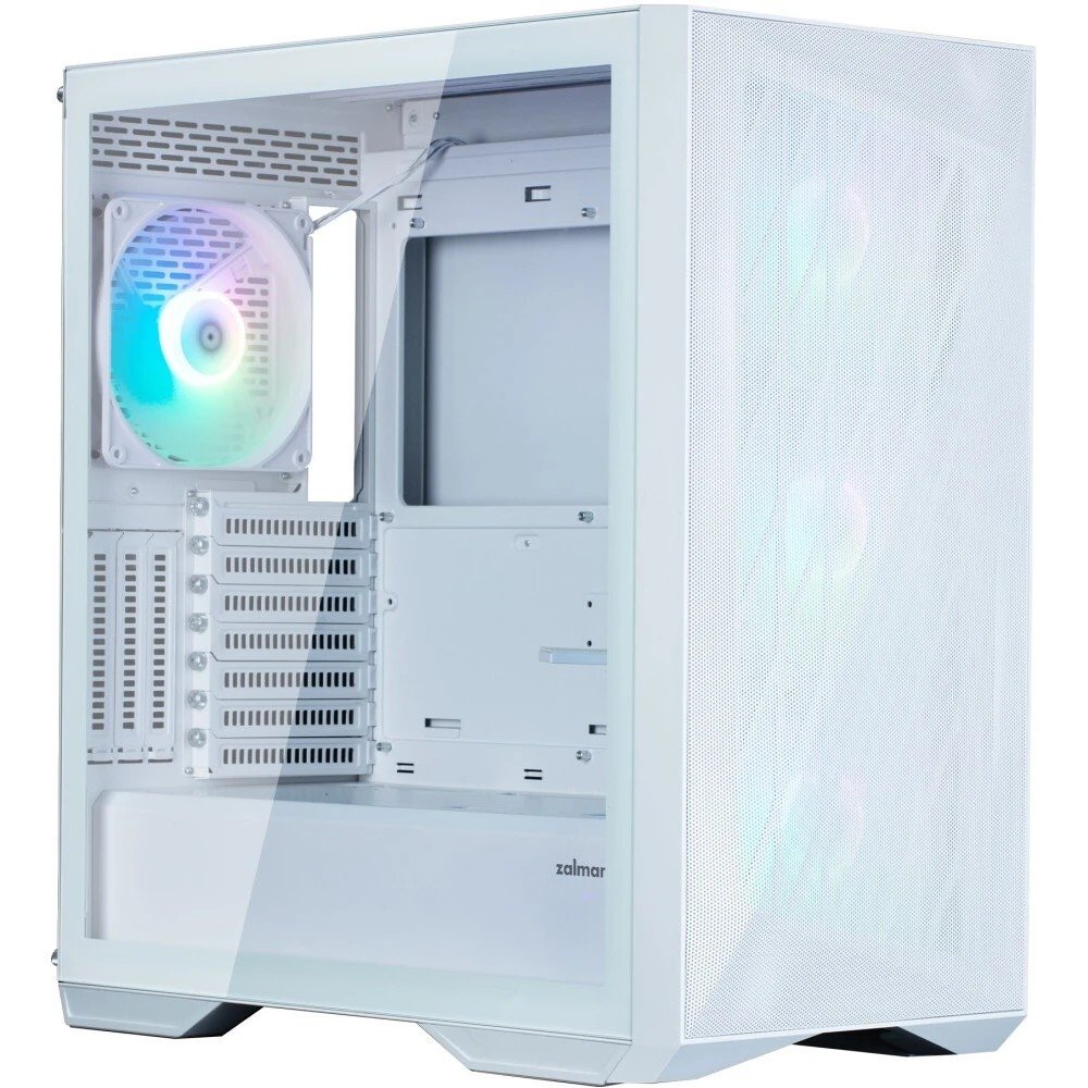 Компьютерный корпус ZALMAN Z9 Iceberg MS, EATX, WHITE, WINDOW, 4x3.5", 5x2.5", 2xUSB 2.0, 2xUSB 3.0, 1xUSB 3.1 Gen2 Type-C, FRONT 3x140мм ARGB, REAR 1x140мм ARGB