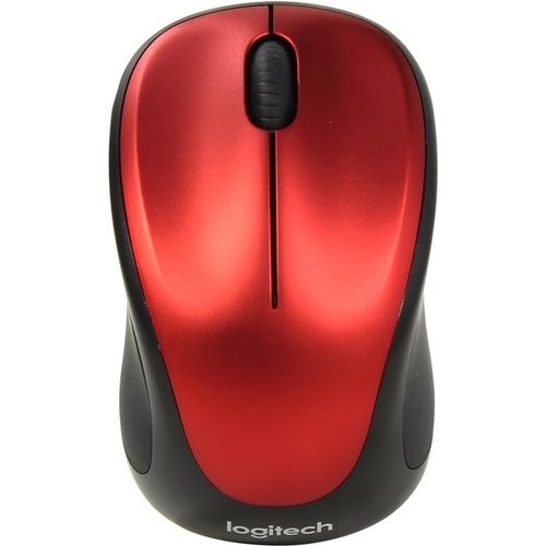 910-002496 - Мышь беспроводная Logitech M235 Red (красная, оптическая, 1000dpi, 2.4 GHz/USB-ресивер (Logitech Unifying®)) (M/N: M-R0038 / C-U0008)
