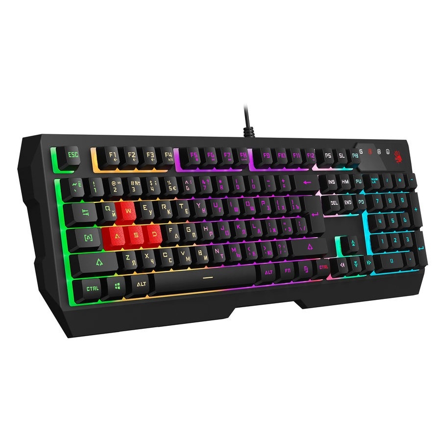 Клавиатура A4Tech Bloody B140N черный USB Multimedia for gamer LED (B140N)