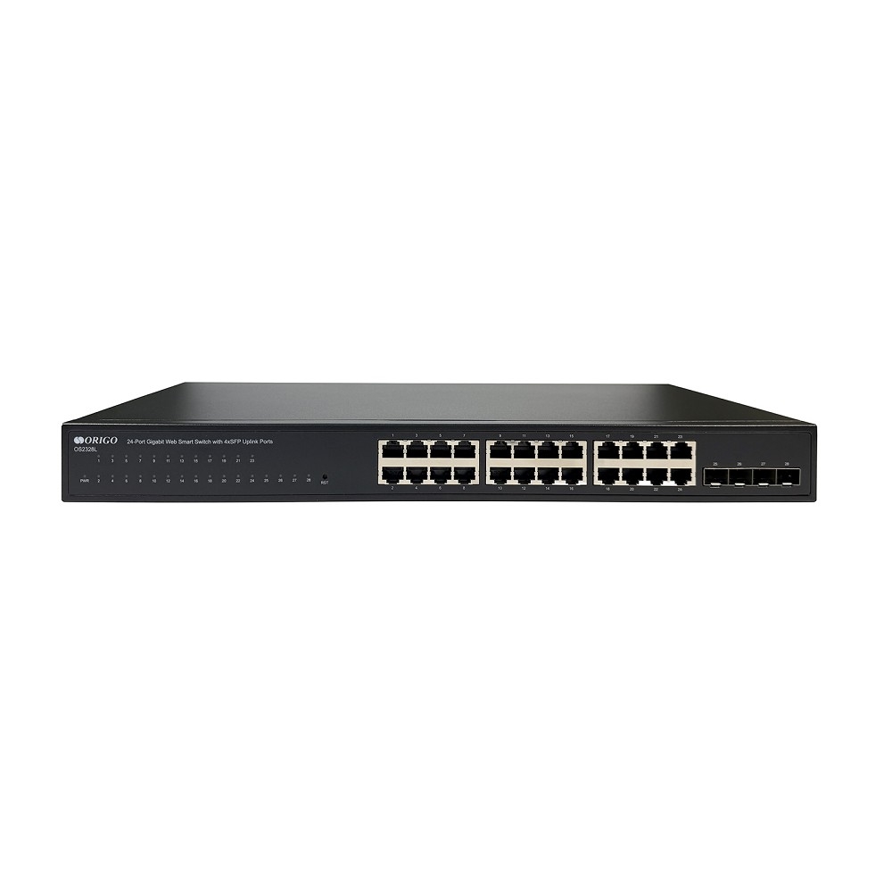 Коммутатор ORIGO OS2328L/A1A Web-управляемый L2 коммутатор 24x1000Base-T, 4x100/1000Base-X SFP