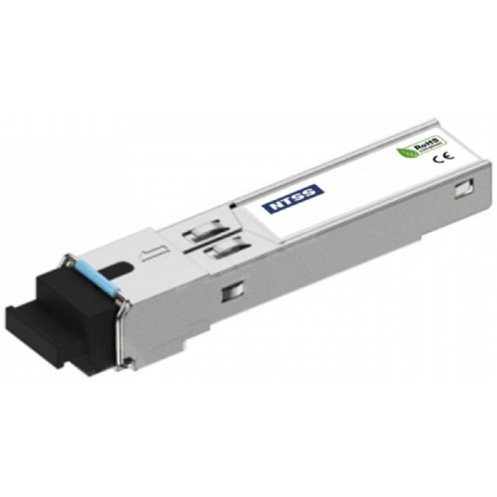 NTSS Модуль NTSS SFP, 1,25Гбит/с, разъём SC, рабочая длина волны 1310/1550нм, SM, WDM, дальность до 40км, ОБ 17дБ, DDM NTSS-SFP-1.25G-35-40SD