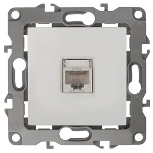 Эра Б0014724 12-3107-02 Розетка информационная RJ45, Эра12, слоновая кость