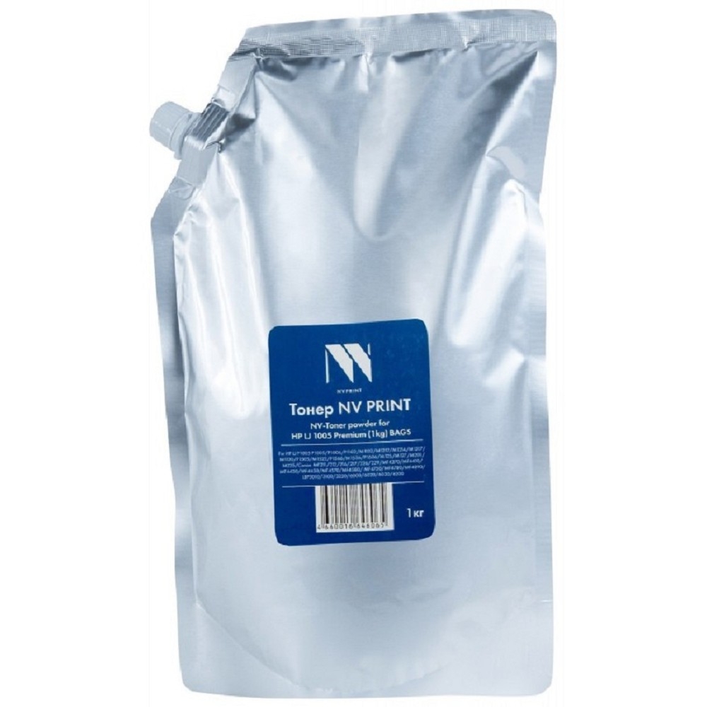 Тонер NVPrint for HP LJ P1005 P1005/P1006/P1102/M1132/M1212/M1214/M1217/M1120/P1505/M1522/P1566/M1536/P1606/M125/M127/M201/M225/Canon MF211/212/216/217/226/229/MF4370/MF4410/MF4430/MF4450/MF4570/MF4580/MF4750/MF4780/MF4890/LBP3010/3100/3250/6000/6020/6030/6200 Premium (1KG) (пакет)