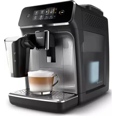 PHILIPS EP2236/40 Кофемашина с встроенным капучинатором LatteGo, серебристый/черный