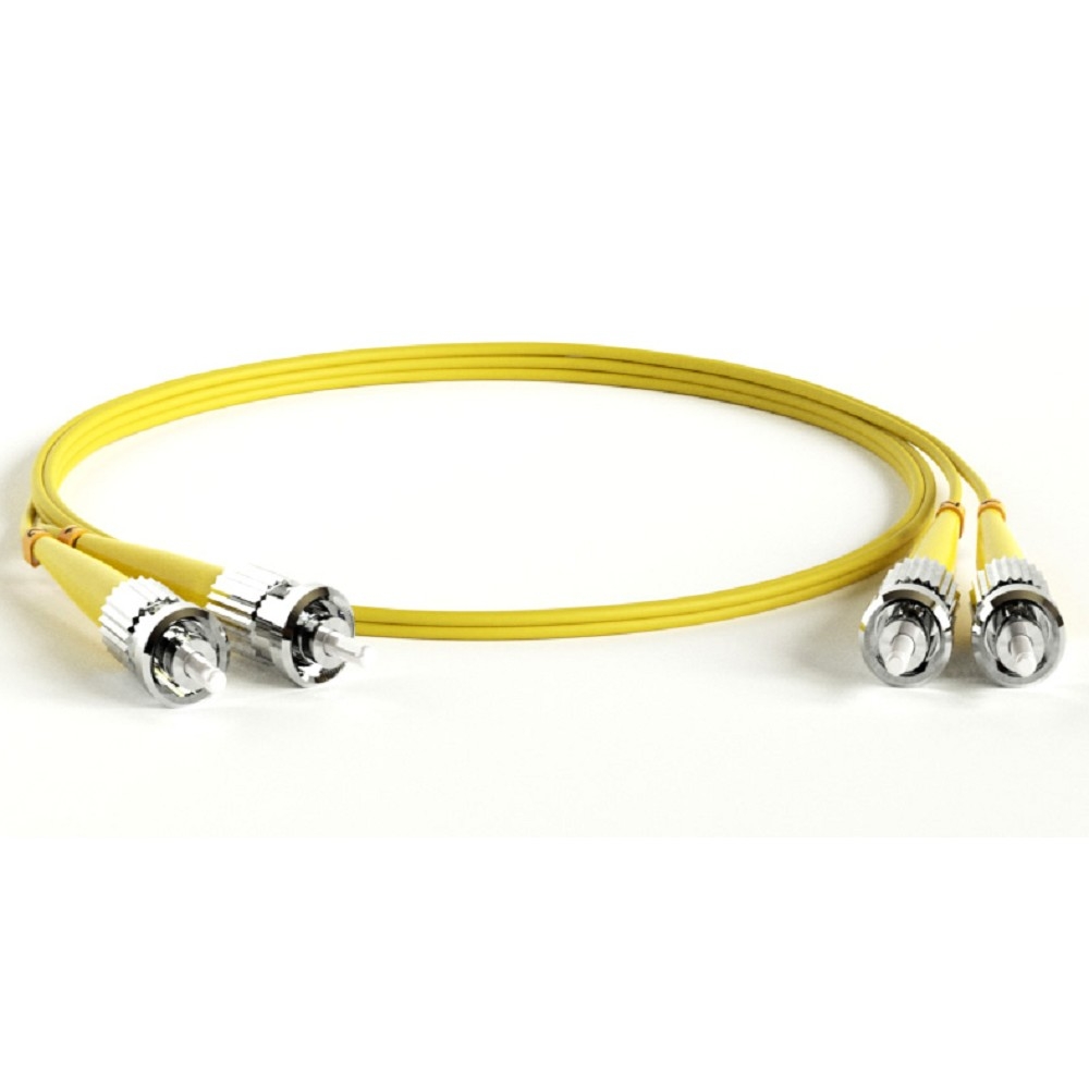 Hyperline FC-D2-9-ST/UR-ST/UR-H-10M-LSZH-YL Патч-корд волоконно-оптический (шнур) SM 9/125 (OS2), ST/UPC-ST/UPC, 2.0 мм, duplex, LSZH, 10 м