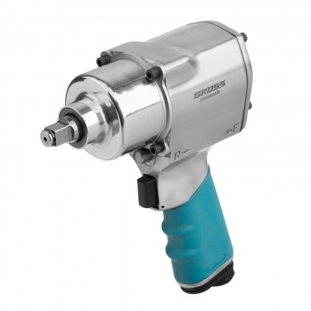 GROSS Гайковёрт пневматический ударный G1260,1/2",Twin Hammer, 813Нм, 7000 об/мин [57441]