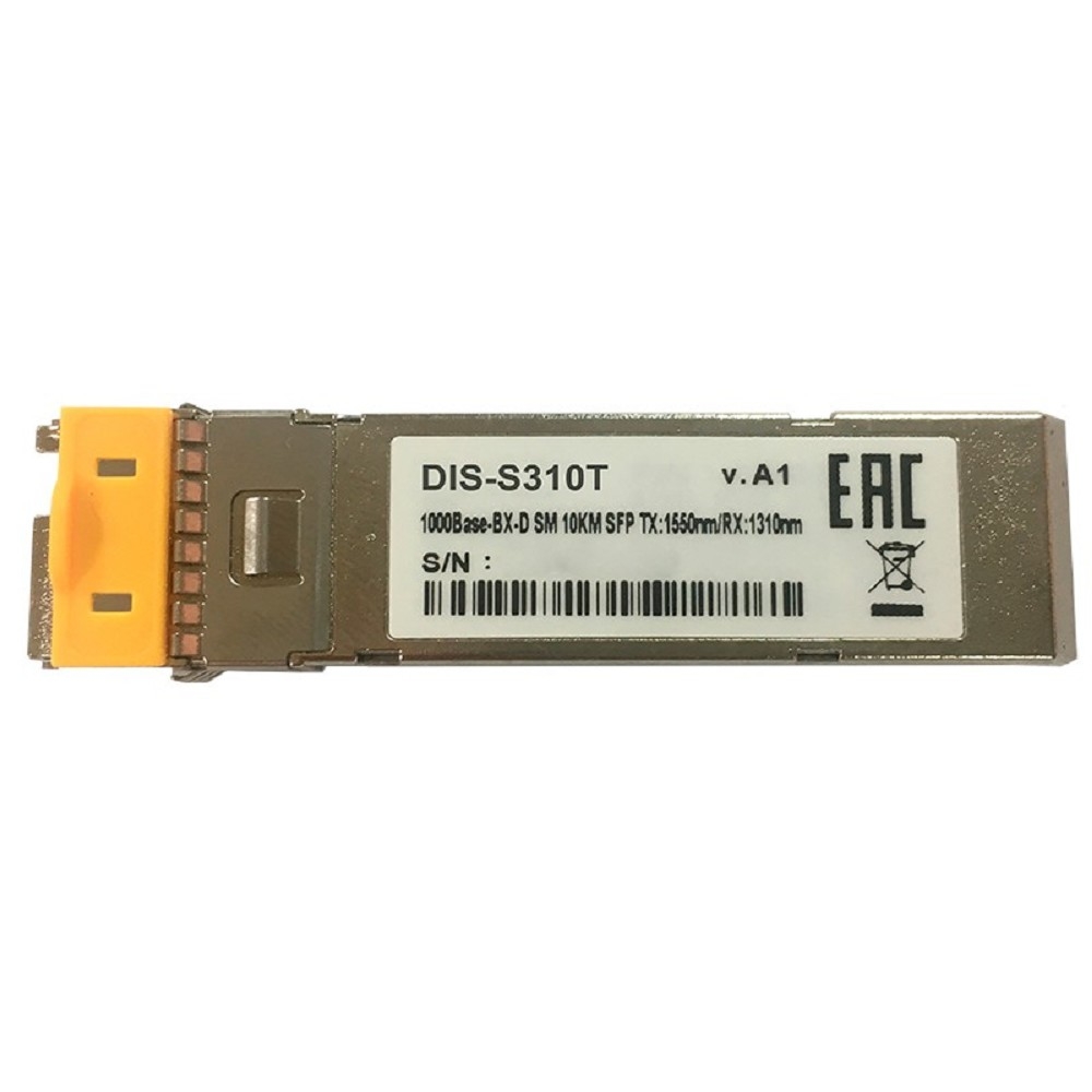 D-Link S310T/10KM/A1A PROJ Промышленный WDM SFP-трансивер с 1 портом 1000Base-BX-D (Tx:1550 нм, Rx:1310 нм) для одномодового оптического кабеля (до 10 км)