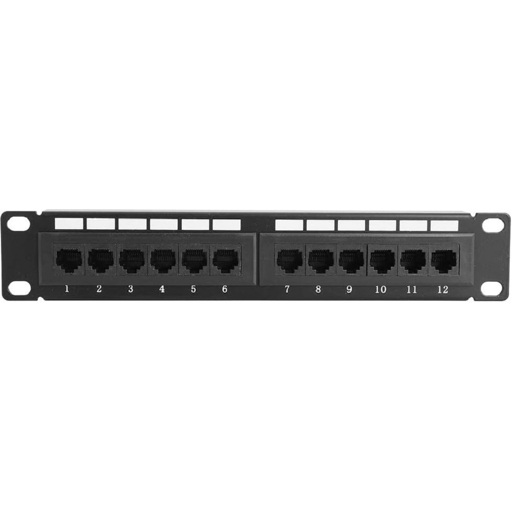 Patch Panel 10" 1U UTP 12 port кат.5e 5bites <PPU55-10> разъём KRONE&110 (dual IDC)