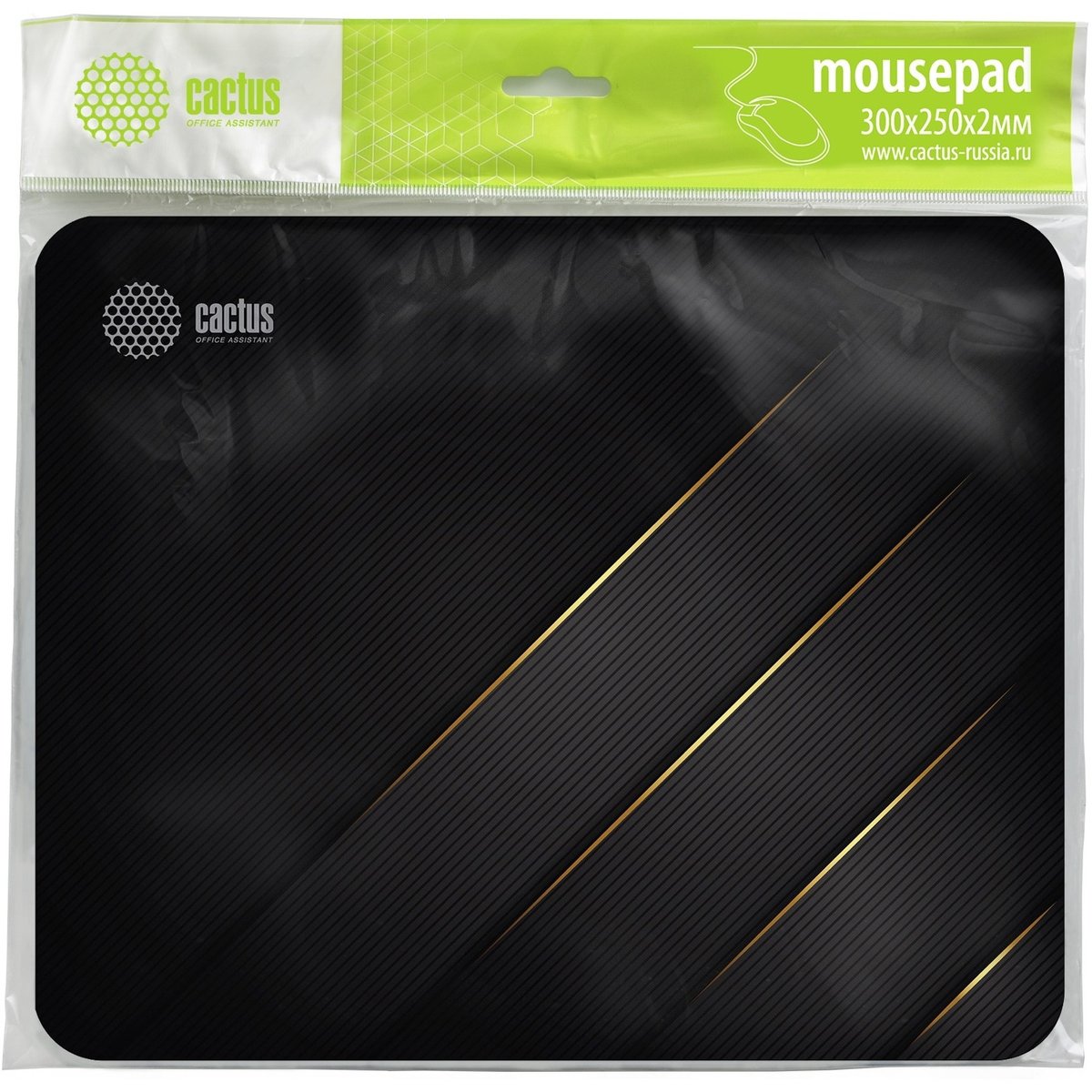Коврик для мыши Cactus Gold Geometry 300x250x2мм (CS-MPC-P04M)