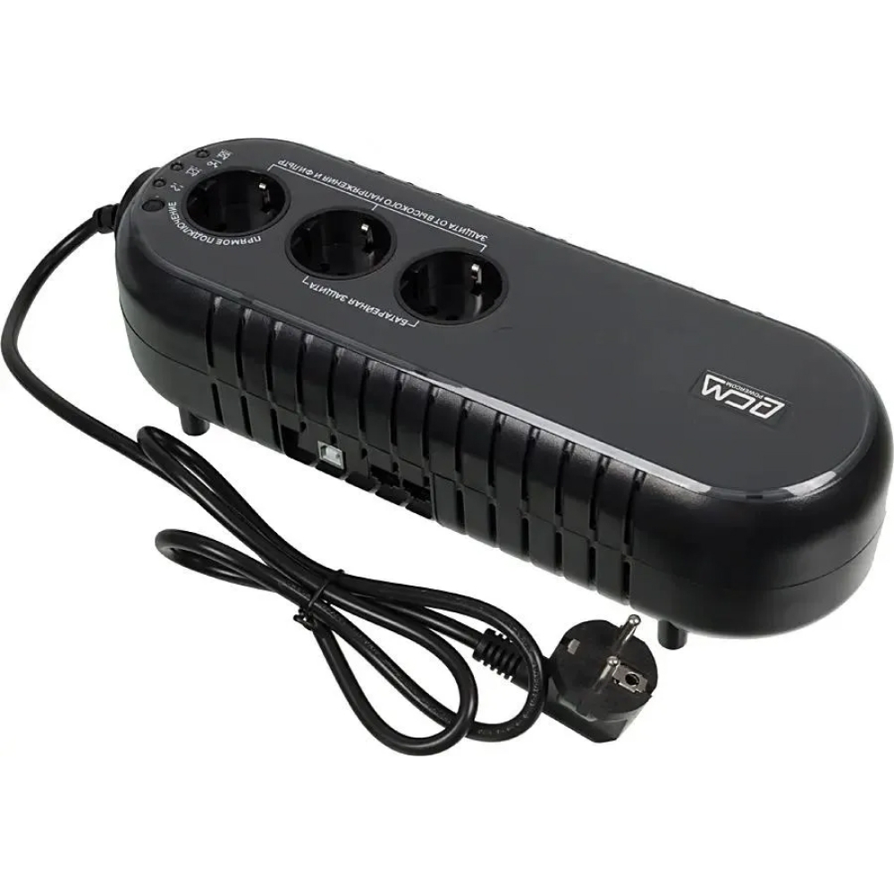 Повреждение упаковки PowerCom WOW-500U ИБП {OffLine, 500VA / 250W, Tower, 3xEURO, USB} (37370)