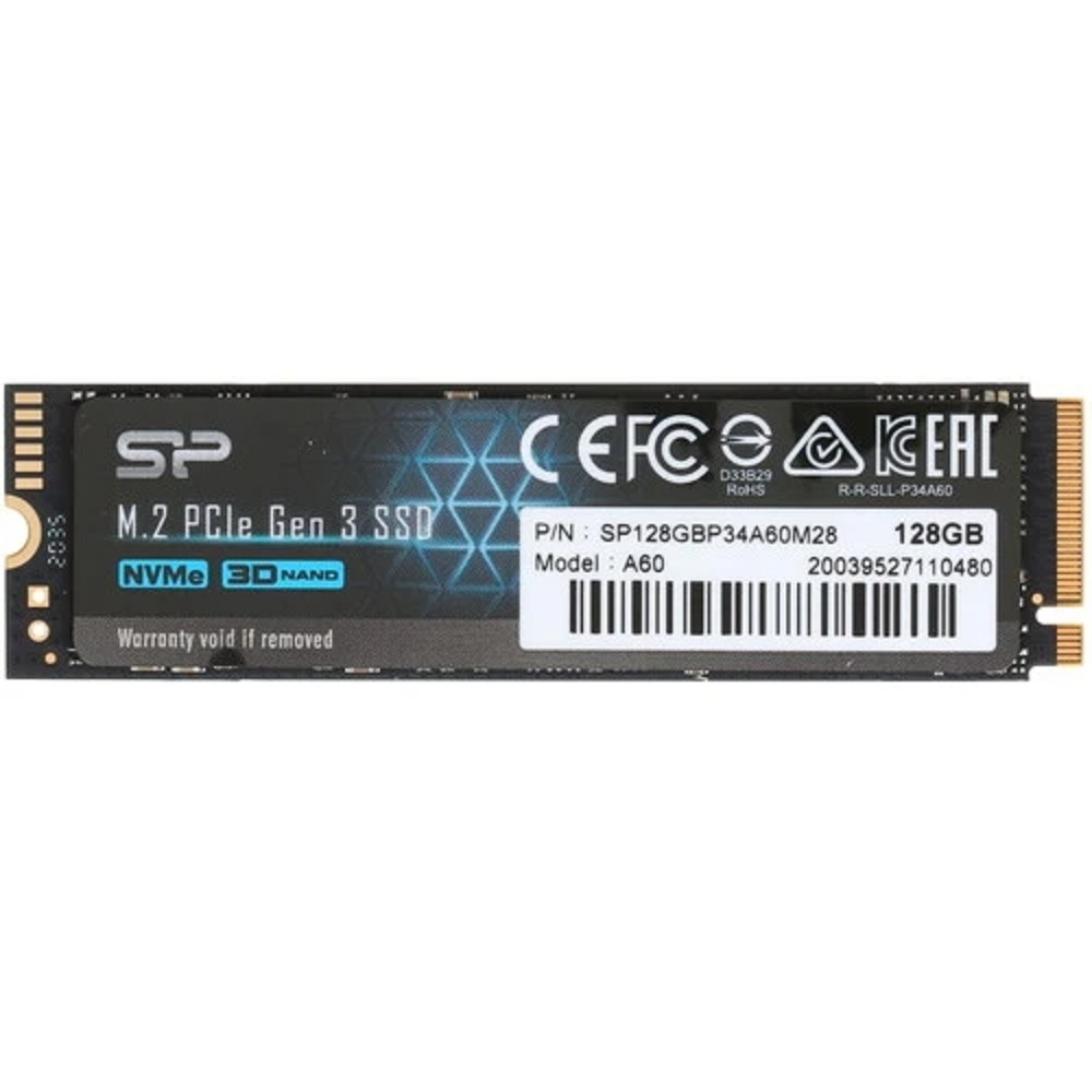 Silicon Power SSD 128Gb M.2 A60 SP128GBP34A60M28